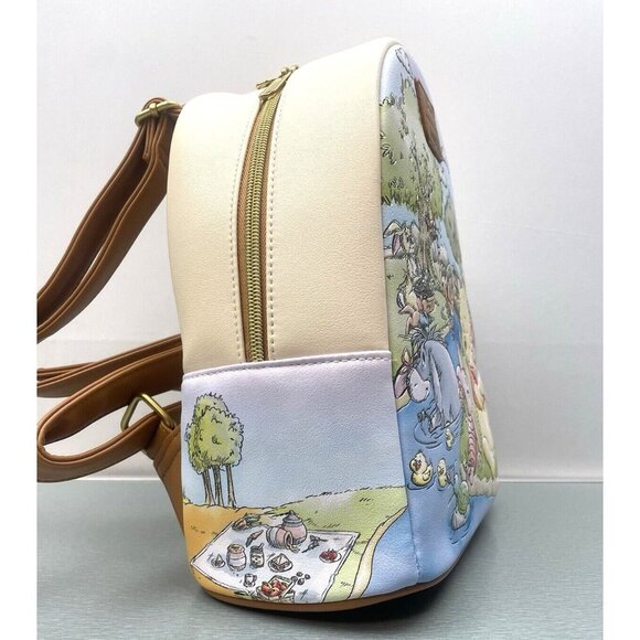 Loungefly Disney Winnie The Pooh Spring Scene Mini Backpack & Wallet Set - Picture 4 of 16